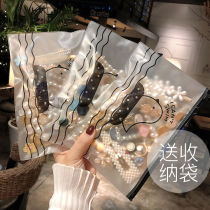 Korean hairpin side clip girl top clip bangs net red clip cute side pearl hairpin simple headdress