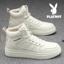 Floral Playboy mens shoes 2022 new spring high help board shoes Air Force One men sports casual mid-wave shoes