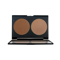 Two-color shadow repair powder highlight sideburns shadow nose shadow shadow powder high gloss powder small V face combination plate