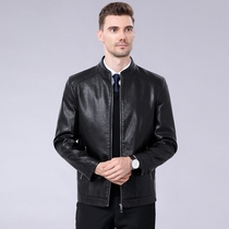 2022 Fall New Trend Handsome Locomotive Jacket Autumn Winter Plus Suede Winter Jacket Mens Leather Jacket Send Husband
