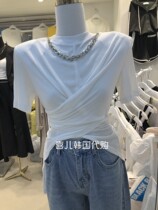 N-CODE Korea Dongdaemun 2022 summer new round neck slim fashion all-match casual short-sleeved T-shirt