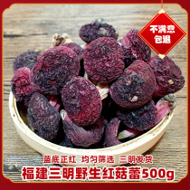 2022 New Mushroom Fujian Wild Red Mushroom Authentic Blue Bottom Red Mushroom Dried Red Mushroom Shiitake Mushroom Wild Mushroom 500g