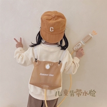 Korean soft bag water gun childrens favorite childrens backpack water gun electric toy backpack portable pull water gun