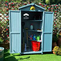 Outdoor cabinet waterproof sunscreen anti-corrosion courtyard balcony storage room outdoor garden tool cabinet open-air locker