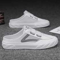 Summer Semi tug Mens shoes No rear heel sloth Home anti-slip Baotou cool trawl surface breathable Deodorant Beach Tide Shoes