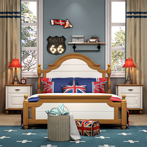 ABC American Noble Series 1 35 m 1 5 m 1 8m Solid Wood Children's Small Family Single Bed Four Door Wardrobe