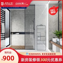 Jianyi marble tile living room TV background wall decoration tile marble real scene case