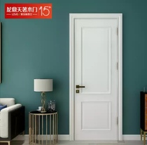 Dragon tripod day with wooden door solid wood composite custom baking varnish eco-friendly silent door home indoor door LBN-115