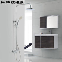 Kohler thermostatic shower Qile hanging wall thermostatic double shower faucet shower column