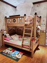 Bacaback Teens Solid Wood Furniture Wood Wax Oil Series York Up And Down Childrens Beds
