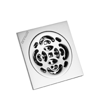 ANNWA ANHUA Bathroom Bathroom balcony Spring Type Brass Chrome plated Floor Drain NDL50T626