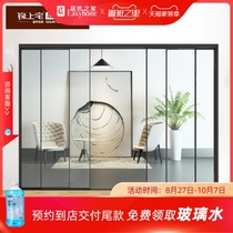 TATA wooden door produced by Jinsho House narrow frame sliding door kitchen partition sliding door balcony minimalist sliding door 001