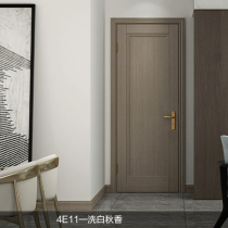 Mengtian wooden door water paint solid wood composite interior door invisible door custom door VILLA door (4E11)