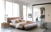 CBD fashion simple bed HG8002 bed frame HG001 mattress