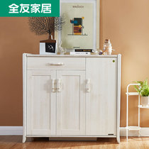 Quanyou home simple modern shoe cabinet shoe rack two door locker Nordic porch cabinet living room shoes