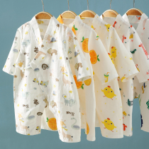 Baby Pure Cotton One-piece Clothing Thin BABY GAUZE LONG SLEEVE KHACLOTHES CLIMBING SUIT NEWBORN MONK CONSERVED AIR CONDITIONING SERVICE SUMMER