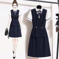 Career horseback dress female holiday two faculty beauty salon hotel front desk reception service kindergarden suit