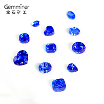 Gem miner natural royal blue cornflower Sapphire bare stone earrings pendant bracelet color treasure custom