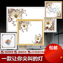 Integrated ceiling LED lamp flat lamp 30X30X60 kitchen lamp aluminum gusset lamp recessed ceiling lamp toilet