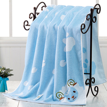 Baby bath towel cotton newborn baby super soft absorbent children enlarged rectangular towel thickened Spring