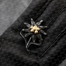 Reengraving as old mountain snowy velvet florist Leaf Oak Leaf Brooch Chest Badge Badge Badge