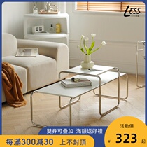 less living Net red ins coffee table combination living room Nordic designer rectangular side Lazio coffee table