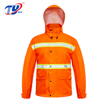 Reflective raincoat Rain Pants Set Sanitation Worker Clothes Adult Split Clothes Outdoor Labor Insurance Waterproof Work Clothes