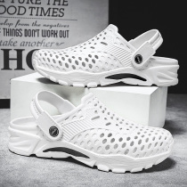 Slippers Mens Summer Cold Tug Outdoor Dongle Shoes Outside of sandals Home Semi tug Korean version Trend personality Beach Shoe