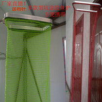 Anti-hanging speed dry rectangular gluing fishing and protecting stainless steel ground plug 1 5 2 m 2 5 m black pit fish protective gear mesh pocket