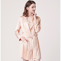 Vimiwei home clothing sexy nightgown thin can be worn outside mulberry silk silk suspenders pajamas two sets