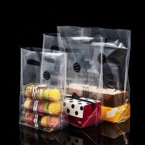 Disposable bag baking bag cake dessert bread food plastic bag transparent handbag 50