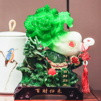 Zhaocai jade cabbage decoration wine cabinet TV cabinet porch home living room decoration room decoration handicraft