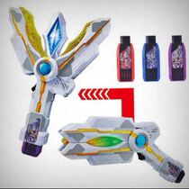 Ottman God Light Sticks Blazing Timeless Sword Sublimate Sparkle Prism Blazing with Blade Body Rubber Puppet