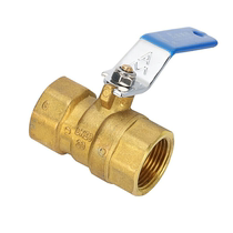 Emico 266 ball valve brass thickened tap water valve master valve switch handle valve all copper thread copper ball lengthy