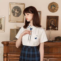 (Terrier bean KYOUKO)Harry Potter joint item jk uniform retro British college style student short-sleeved shirt
