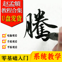 (Calligraphy U disk) a full set of Zhao Mengxuan calligraphy tutorial Luo Shen Fu Chibi Fu Qiancharacter teaching and other calligraphy teaching