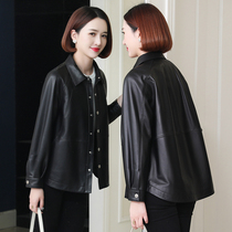 zqqz Haining leather leather women short 2021 spring and autumn Korean version of small man sheep jacket jacket D151