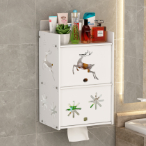 Punch-free Creative waterproof tissue rack toilet paper box toilet tissue box toilet paper rack drawing paper box