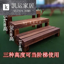 Promotion Crown √ Carbide Wood pedal anti-corrosion wood bathroom sofa stool bench step foot stool