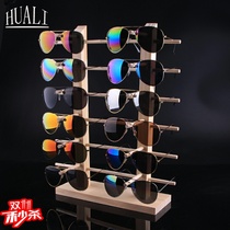 Glasses new sunsun glasses display rack display rack floor-to-ceiling creative props solid wood home storage