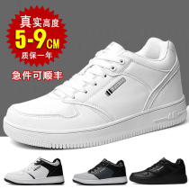  Mens height-increasing shoes spring inner height-increasing mens shoes 10CM white shoes Korean version of all-match invisible 8CM casual board shoes 6CM