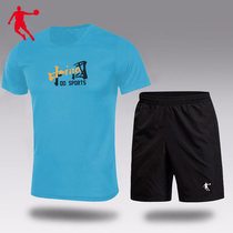 Jordan Suit Mens 2022 Summer New Loose Breathable Sportswear Casual White Short Sleeve T-Shirt Speed Dry Shorts