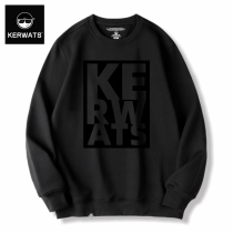 KERWATS Autumn New European and American style English letter printing sweater large size loose bottoming sweater men tide