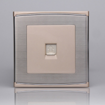 Hong Kong LG champagne socket panel one telephone socket wire drawing series steel frame structure