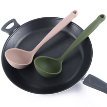  liflicon silicone soup spoon Non-stick pan special high temperature resistant kitchen soup and porridge spoon long handle household large
