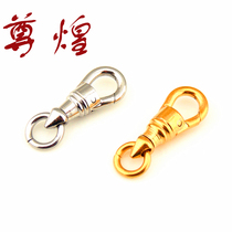 Zun Huang Thai Buddha Card Accessories Special 360 Degrees Rotary Eagle Hook Buckle 18K GOLD TITANIUM STEEL CLIP NECKLACE SHELL