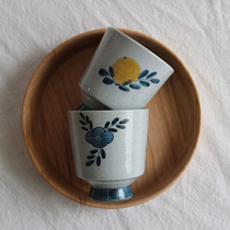 Kawagu original Jingdezhen Japanese-style creative ceramic small wine glass Household vintage white wine cup wine cup