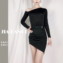 JIA DANCE Latin dance new skirt women's beveled hip skirt slim professional adult dance skirt R48