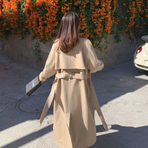 Wind clothes woman 2022 New Korean version of the new Korean version Long style Advanced Sense Card of its color Little Subspring Autumn Temperament Jacket