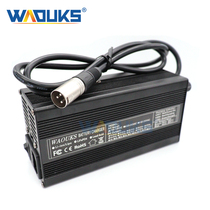 48v lithium battery smart charger for 13s 54 6v 5A 6A electric vehicle aluminum case with reverse connection protection
